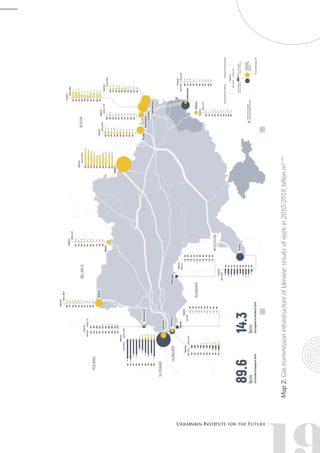 Map
2.
Gas
transmission
infrastructure
of
Ukraine:
results
of
work
in
2010-2019,
billion
m
3
28
 