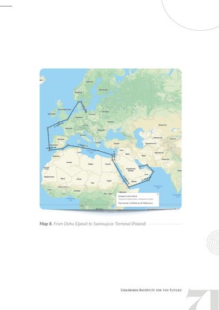 Map 8. From Doha (Qatar) to Swinoujscie Terminal (Poland)
 
