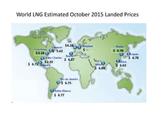 World LNG Estimated October 2015 Landed Prices
 