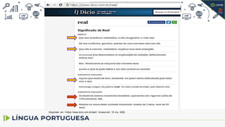 Disponível em: <https://www.dicio.com.br/real/> Acesso em: 19 nov. 2020.
 