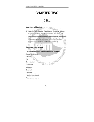 Human Anatomy and physiology Lecture pdf | PDF