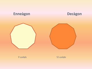 Enneàgon Decàgon 
9 costats 12 costats 
 