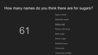 Lunch-n-Learn hidden sugars | PDF