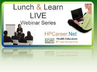 Welcome to Lunch & Learn Health Promotion LIVE 