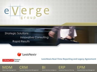 LexisNexis Real-Time Reporting and Legacy Agreement
 