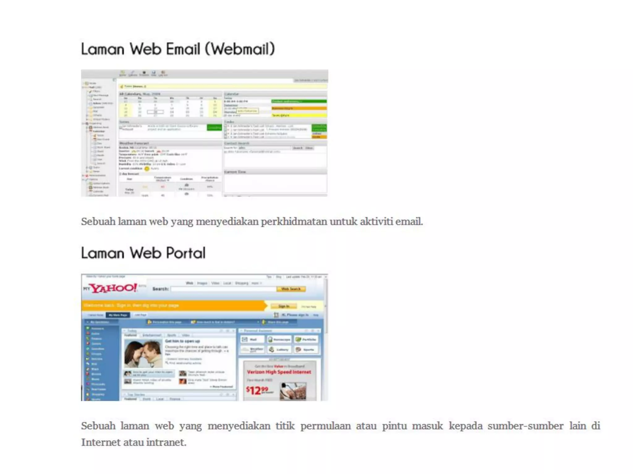 Jenis-Jenis Laman Web
 