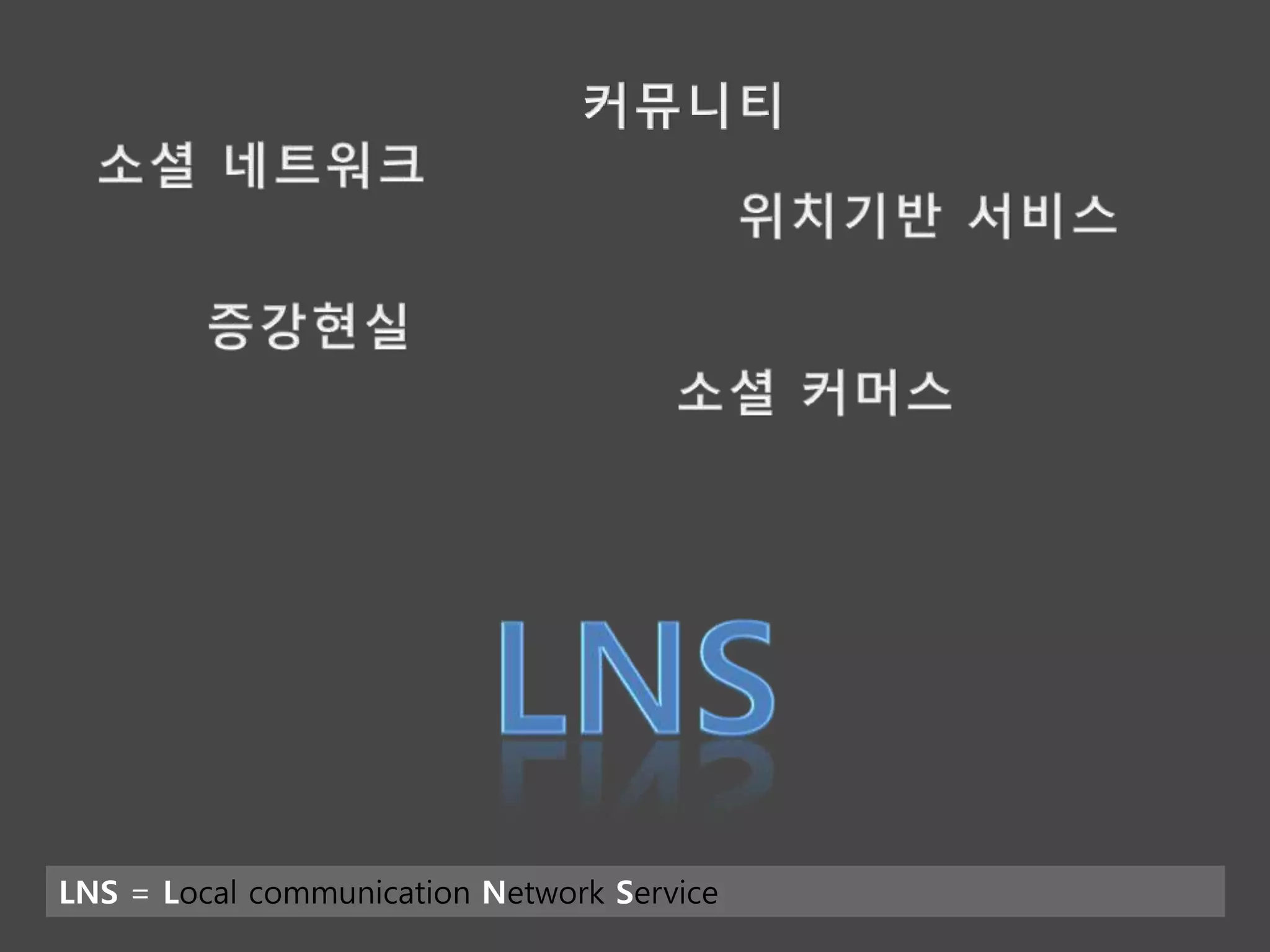 LNS = Local communication Network Service
 