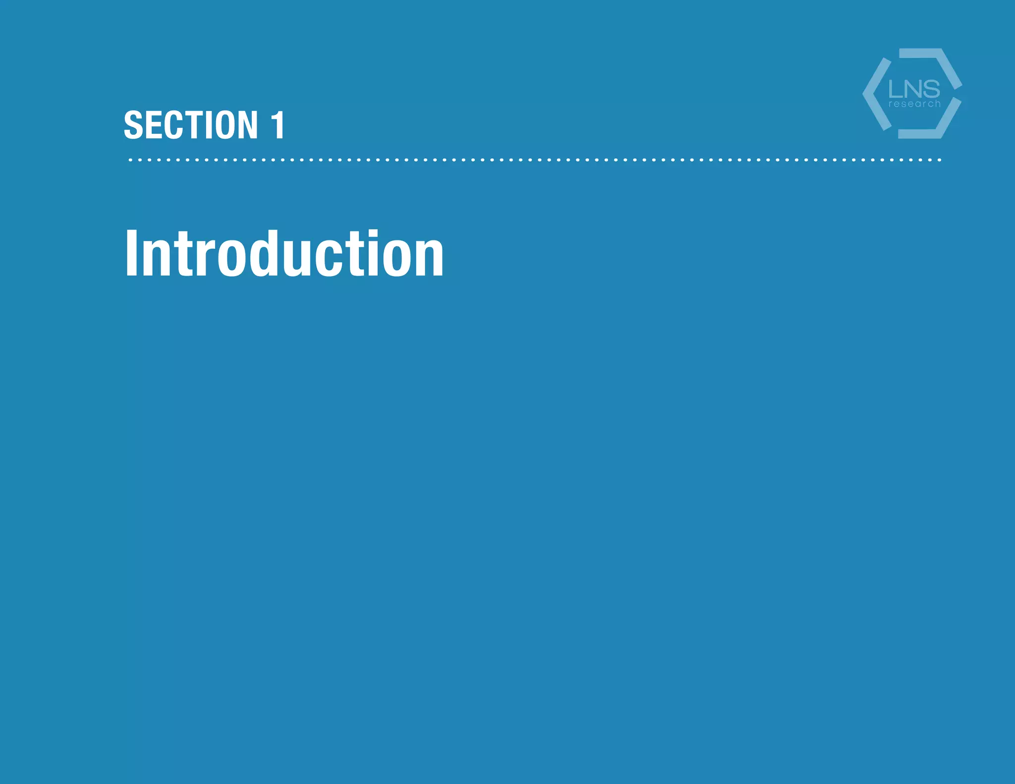 SECTION 1
Introduction
 