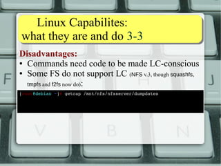 TThhee ppiinngg ccaassee 44--44 
Let's “sabotage” ping: 
[root@ubuntu ~]# chmod u­s 
/bin/ping 
[root@ubuntu ~]# ll /bin/ping 
­rwxr­xr­x 
1 root root 44178 mag 7 23:51 /bin/ping 
[root@ubuntu ~]# 
The aftermath: 
[alessandro@ubuntu ~]$ ping ­c 
3 route­add. 
net 
ping: icmp open socket: Operation not permitted 
[alessandro@ubuntu ~]$ 
If not otherwise stated, Ubuntu and Fedora it's the same. 
 