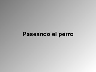 Paseando el perro 