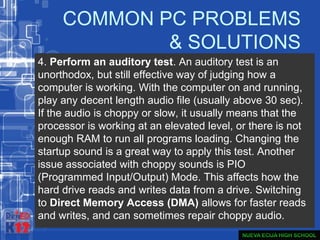 Lo1.3 diagnosing computer systems | PPTX | Operating Systems | Computer ...