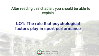 After reading this chapter, you should be able to
explain ….
 