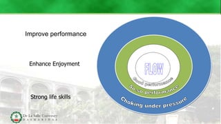 Improve performance
Enhance Enjoyment
Strong life skills
 
