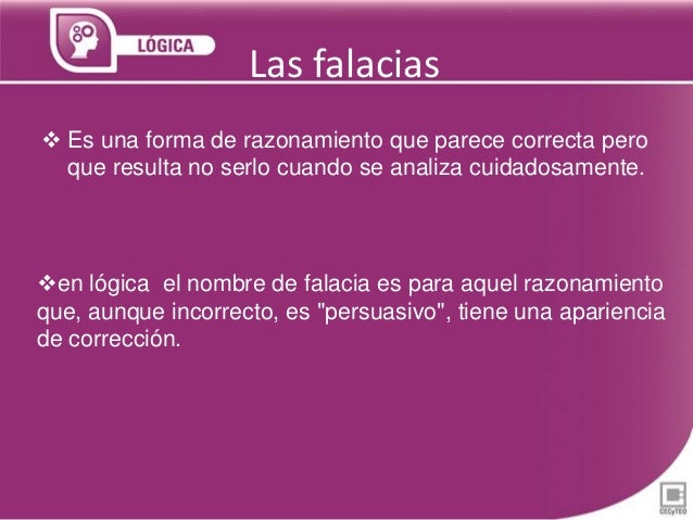 Las falacias (LOGICA)