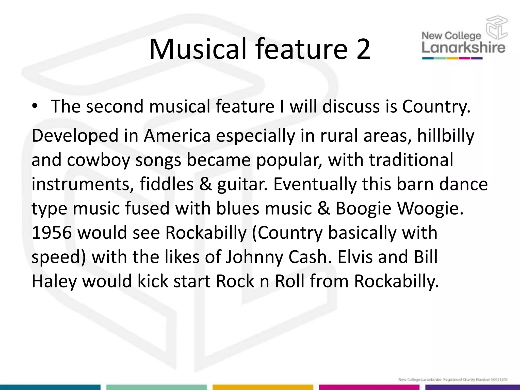 Hillbilly Boogie Instruments Lo1 appreciation of music rockabilly | PPTX