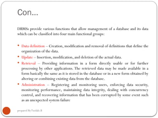 Create database objects in web development and database administration ...
