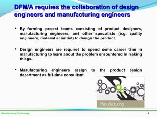 Lo #1 design factors in manufacturing processes (sept 2015) | PPT