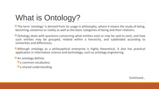 Software Engineering Ontology | PPT