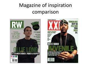 Magazine of inspiration
comparison
 