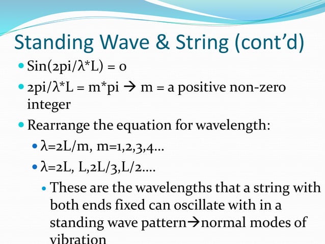 Lo 6 standing wave on a string | PPT