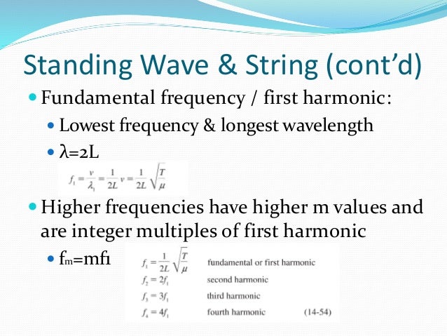 Lo 6 standing wave on a string