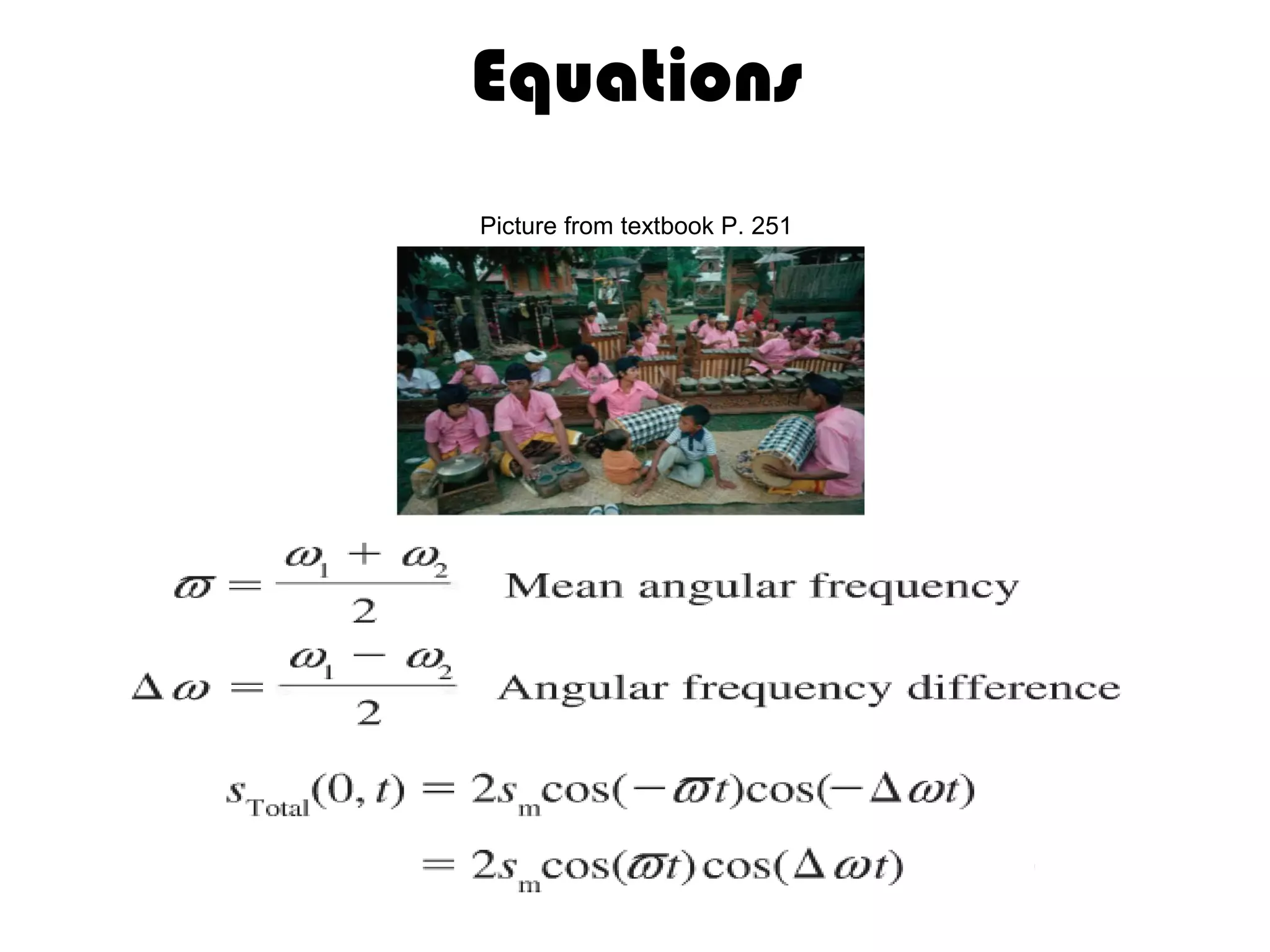 Equations
Picture from textbook P. 251