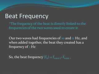 Beats: The Interference of Waves with Different Frequencies | PPTX