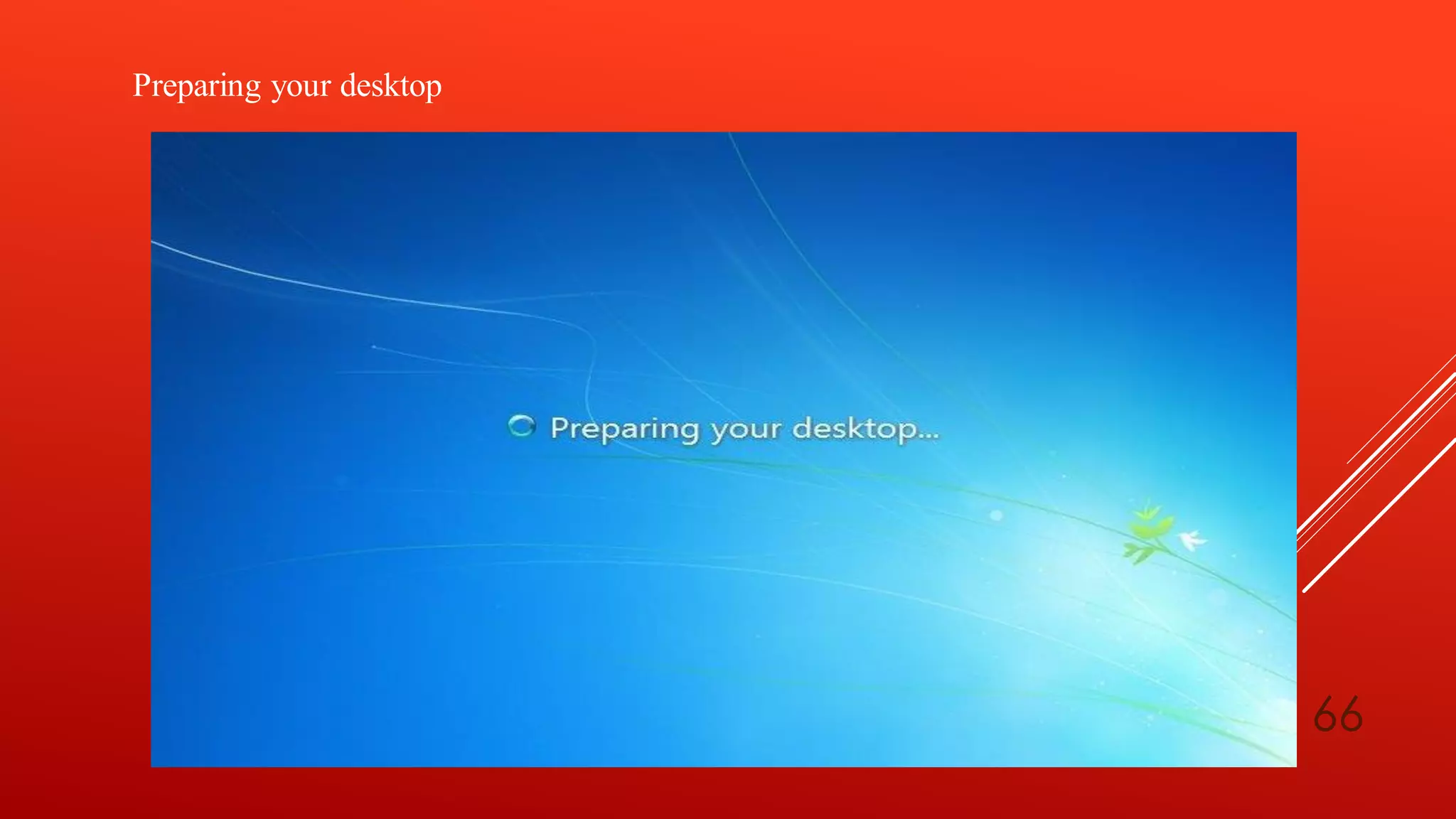 Preparing your desktop
66
 