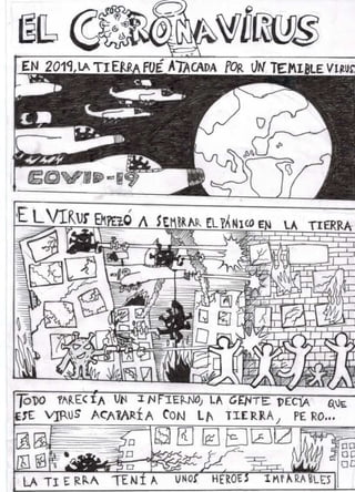 X Concurso del Cómic ciudad de Llerena."El coronavirus", Manuel Durán Martín