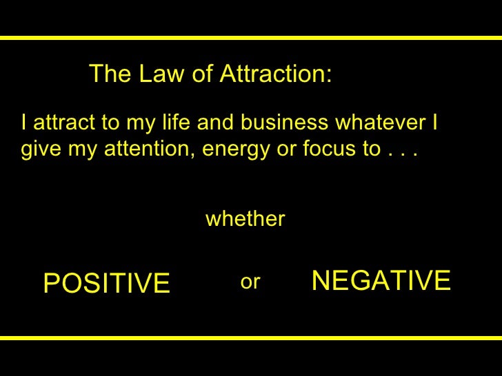ppt presentation on law of attraction