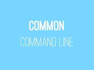 Common
Command Line
 