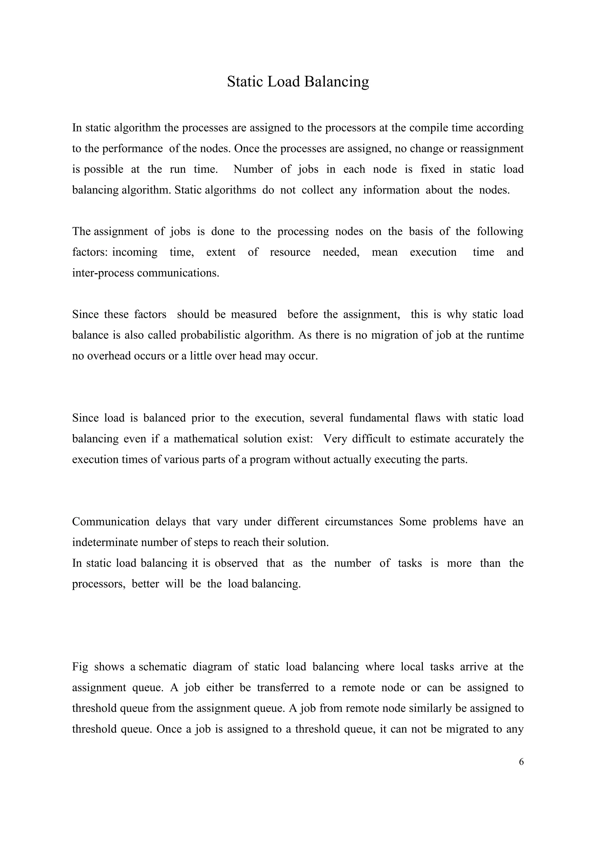 Load balancing in Distributed Systems | DOCX