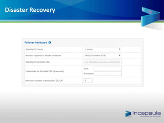 Disaster Recovery
 