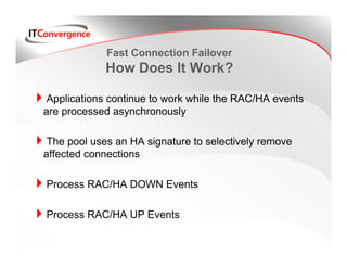 Fast Connection Rac Load balancing and failover options | PDF