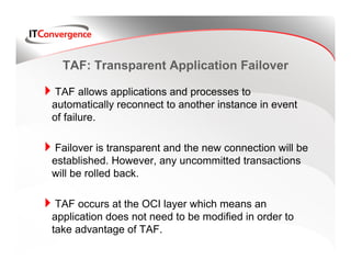 Transparent Failover Load balancing and failover options | PDF