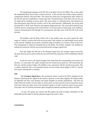 Load balancing implementation in wireless networks