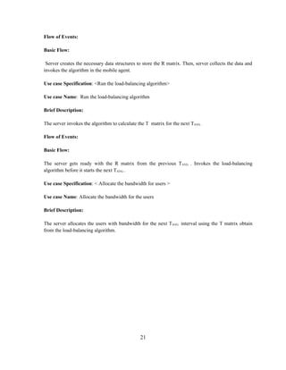 Load balancing implementation in wireless networks