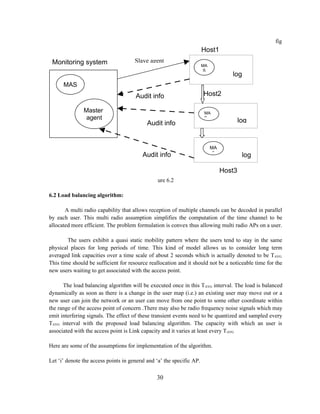 Load balancing implementation in wireless networks