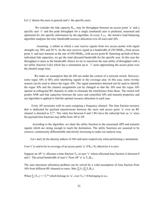 Load balancing implementation in wireless networks