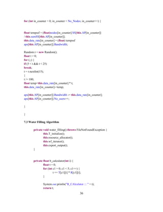 Load balancing implementation in wireless networks