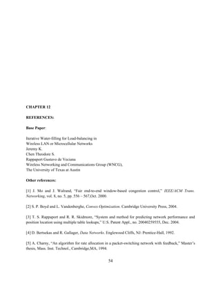 Load balancing implementation in wireless networks
