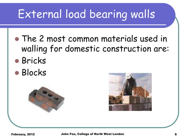 Load bearing elements part5 | PPTX