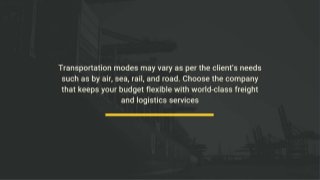 Ensure On-Tine Goods Delivery Using Freight Transportation Services 