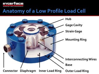 Hub 
Strain Gage 
Mounting Ring 
Interconnecting Wires 
Base 
Diaphragm Inner Load Ring Outer Load Ring 
Connector 
Gage Cavity 
 