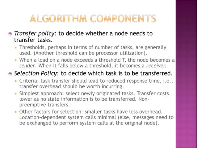 Types of Load distributing algorithm in Distributed System