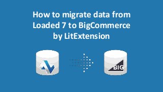 How to migrate data from
Loaded 7 to BigCommerce
by LitExtension
 