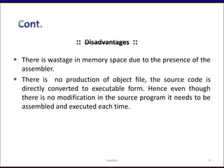 Loaders ( system programming ) | PPTX