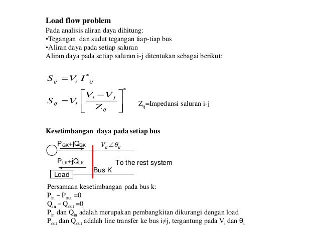 Load flow. Load flow