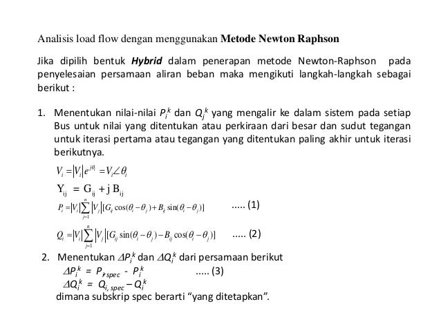 Load flow. Load flow