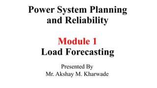Load forecasting | PPTX